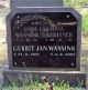 Graf: Garritsen, Anna Hermina en Wassink, Gerrit Jan